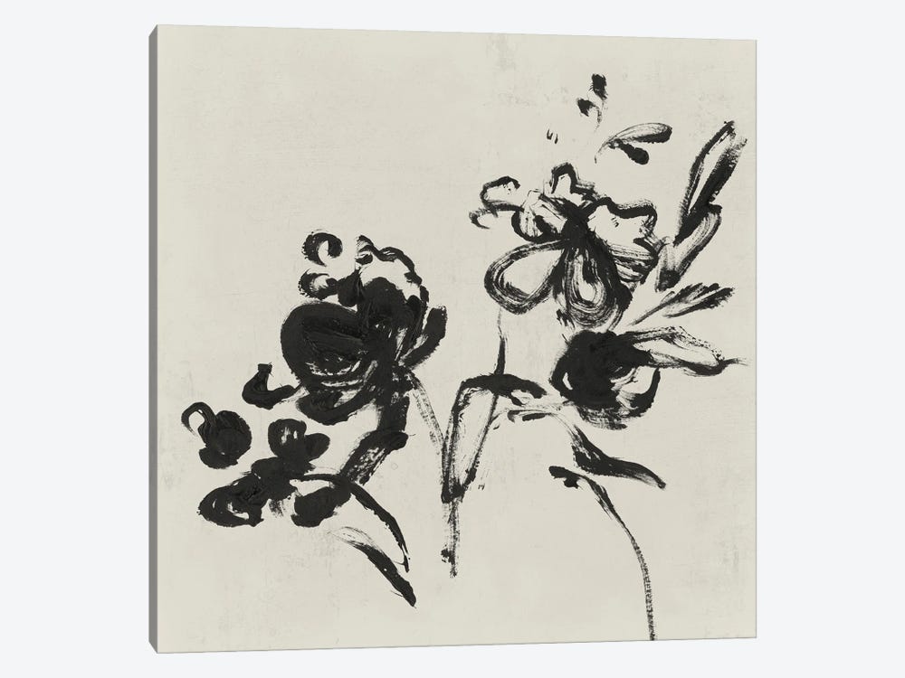 Black Florals I by Isabelle Z 1-piece Canvas Print