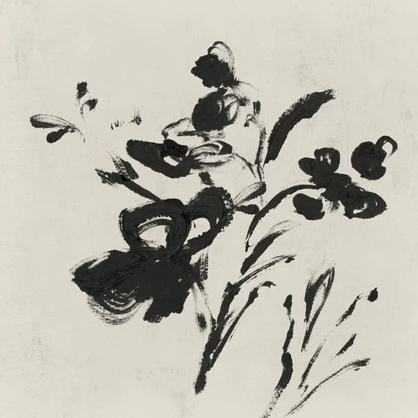 PI Creative Art: Black Florals II by Isabelle Z