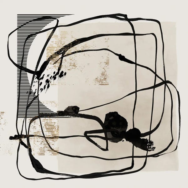 Linear Abstract: Blotted II by Isabelle Z