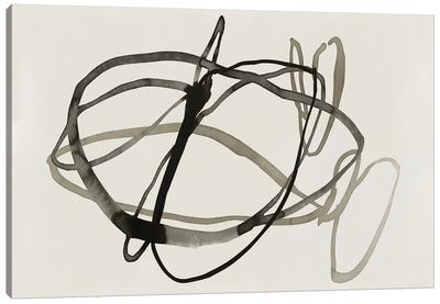Bounded I Canvas Art Print - Linear Abstract Art