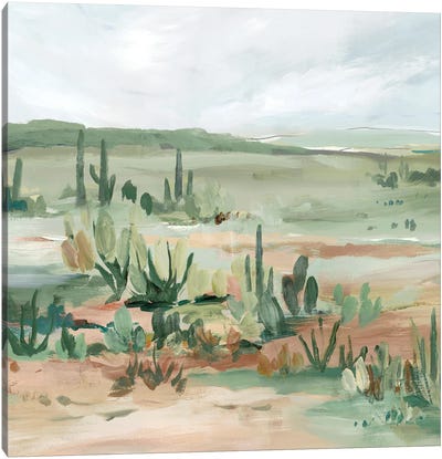 Cactus Field I Canvas Art Print - Succulent Art