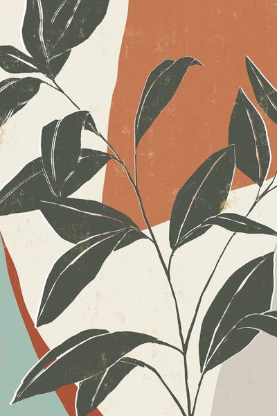 Minimalist Bohemian Decor: Cutout Leaves II by Isabelle Z