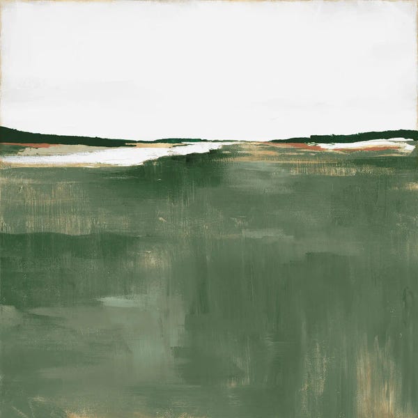 Minimalist Paintings: Green Sea by Isabelle Z