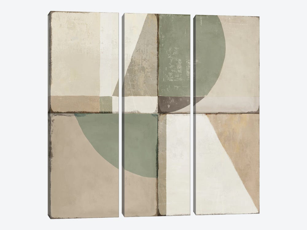 Green Tile I by Isabelle Z 3-piece Canvas Art Print