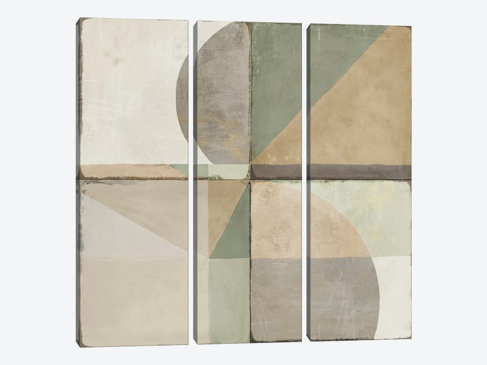 Green Tile II by Isabelle Z 3-piece Canvas Art