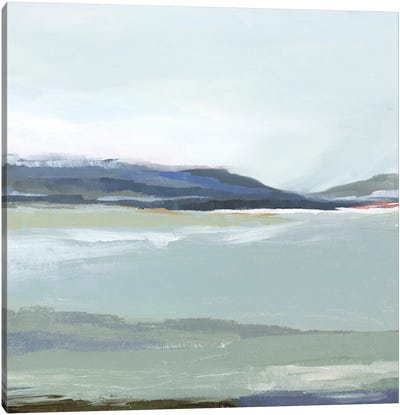 Lakeside View II Canvas Art Print - Coastal & Ocean Abstract Art