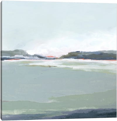 Lakeside View III Canvas Art Print - Coastal & Ocean Abstract Art