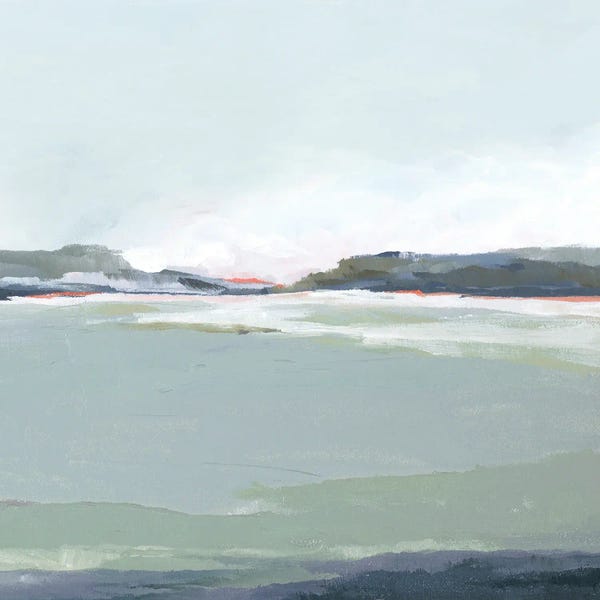 Minimalist Paintings: Lakeside View III by Isabelle Z