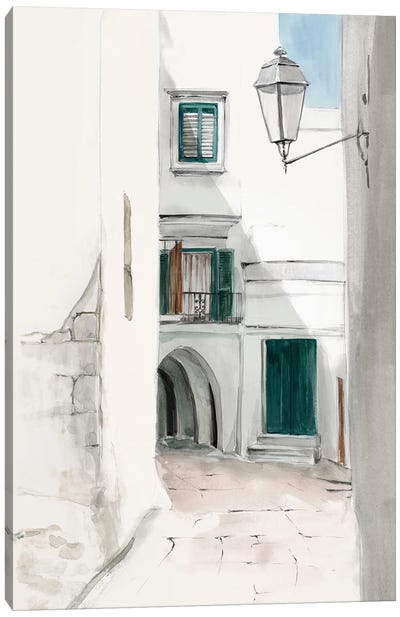 Streets Of Mykonos II Canvas Art Print - Mediterranean Décor