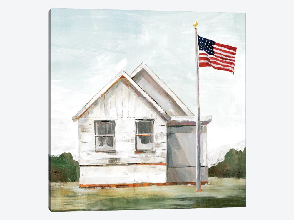 American Flag  1-piece Canvas Art Print