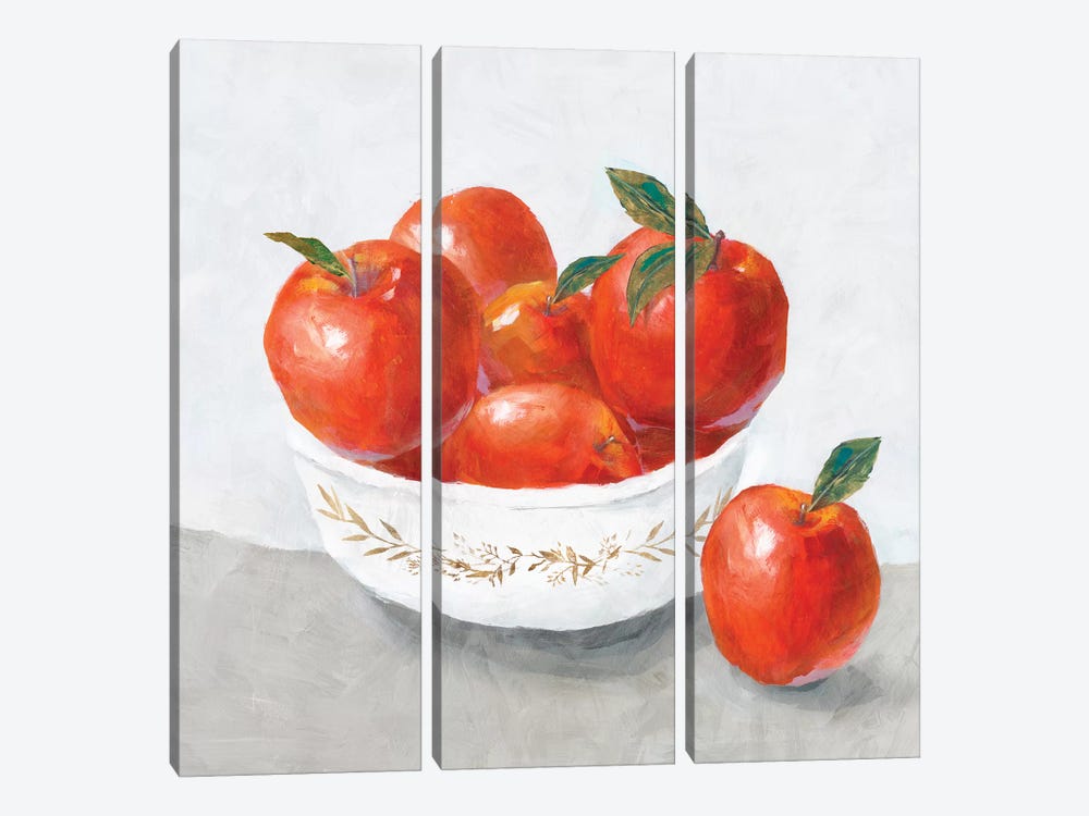 Apples  by Isabelle Z 3-piece Canvas Art