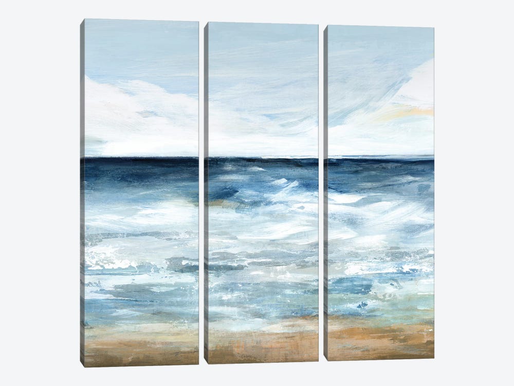 Blue Ocean I  by Isabelle Z 3-piece Canvas Print