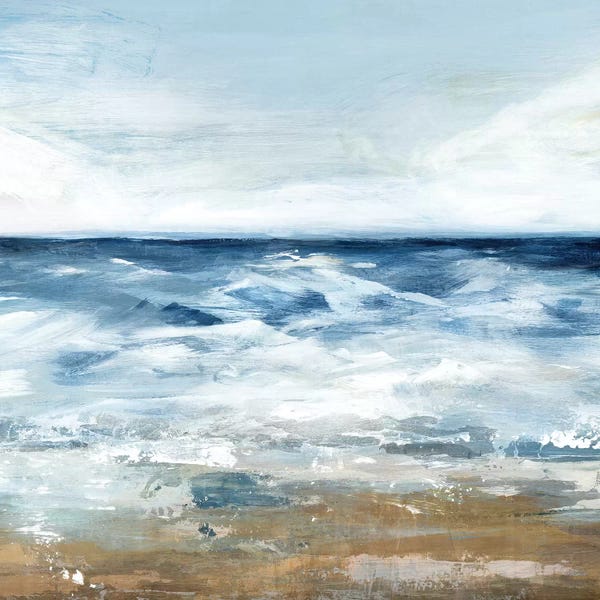 Large Coastal Art - Canvas Prints: Blue Ocean II  by Isabelle Z