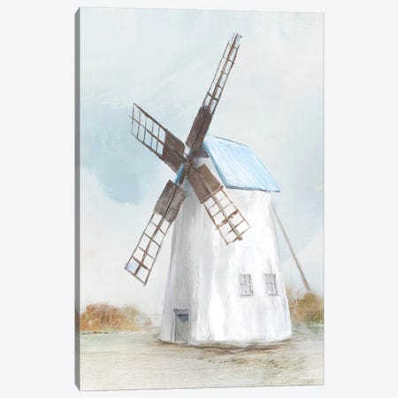 Blue Windmill II  Canvas Print #ZEE94} by Isabelle Z Canvas Art Print