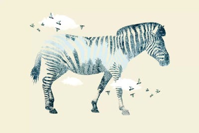 Zebra Dreaming by Vin Zzep art print