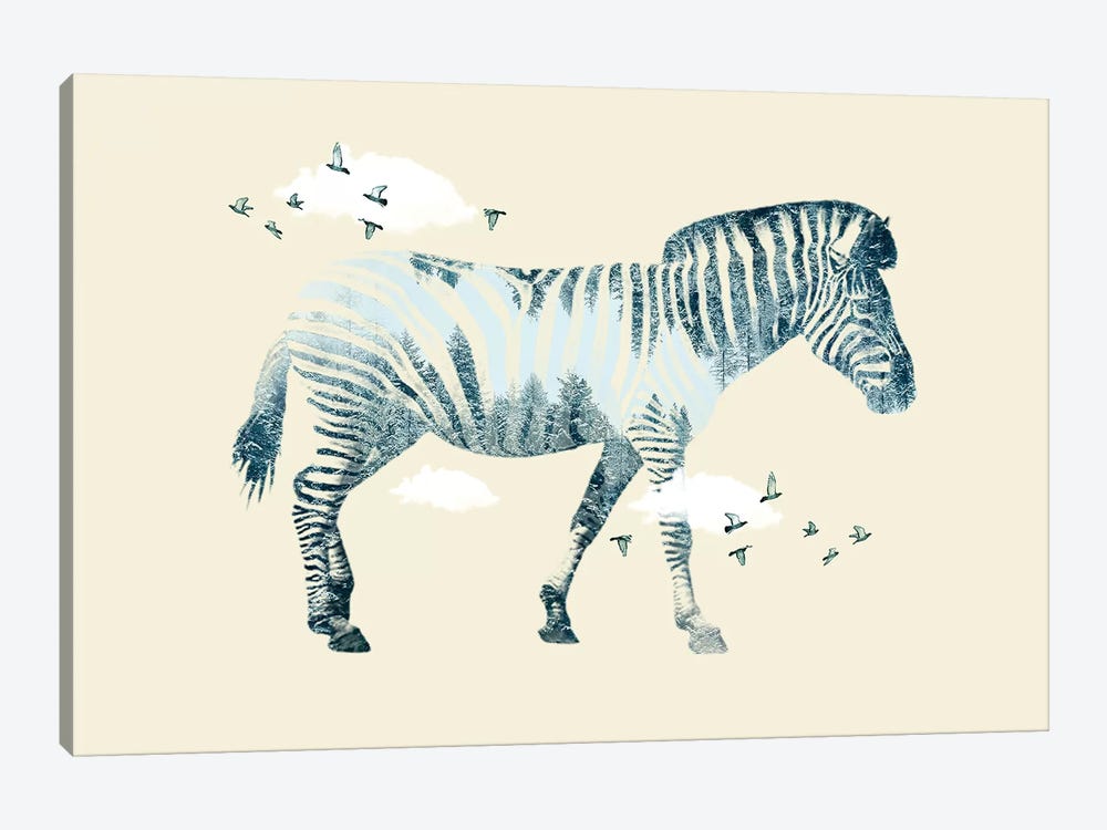 Zebra Dreaming by Vin Zzep 1-piece Art Print