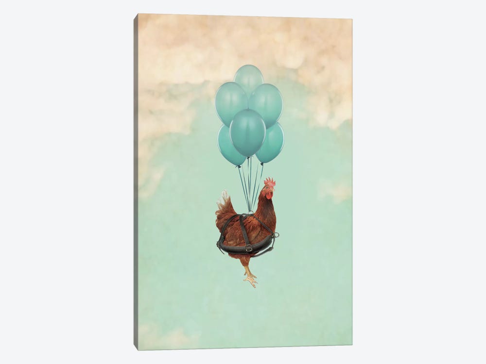 Chickens Can't Fly I by Vin Zzep 1-piece Canvas Artwork