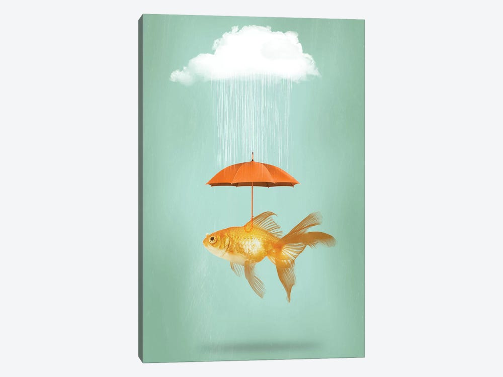 Fish Cover III by Vin Zzep 1-piece Canvas Art
