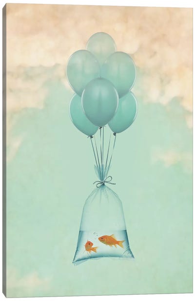 Flight To Freedom I Canvas Art Print - Goldfish