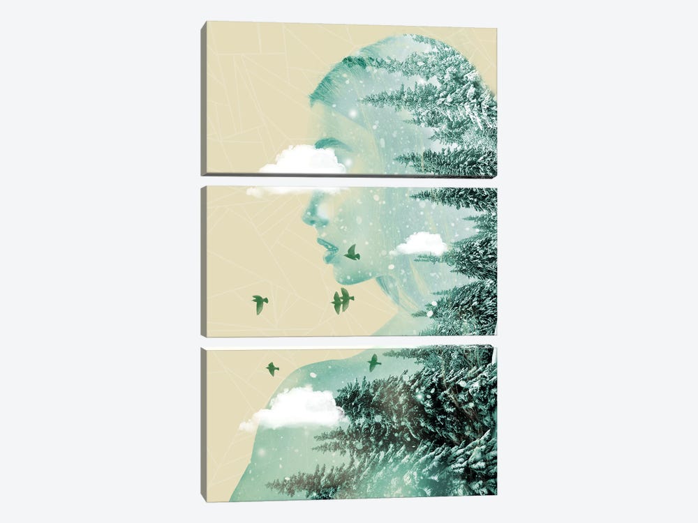 Drifting On A Cloud by Vin Zzep 3-piece Canvas Artwork