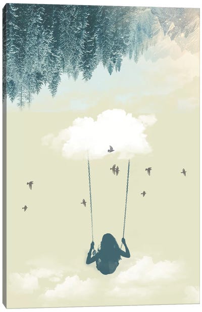 Lucy In The Sky III Canvas Art Print - Vin Zzep