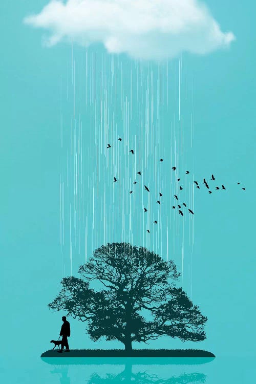 One Tree Hill by Vin Zzep wall art