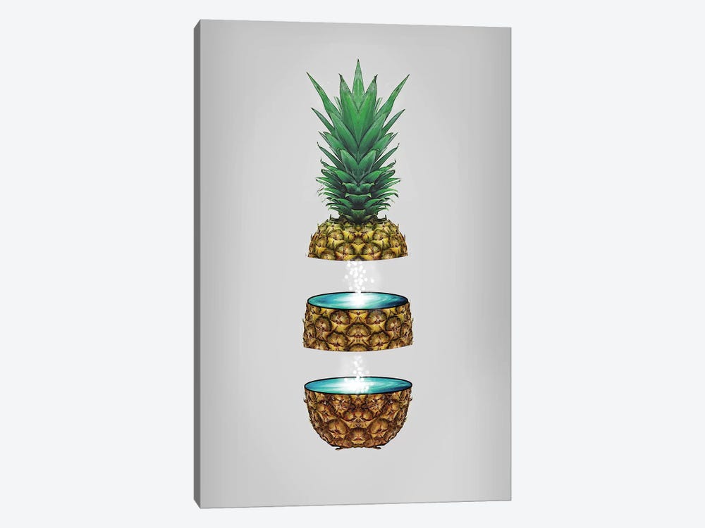 Pineapple Space by Vin Zzep 1-piece Canvas Print