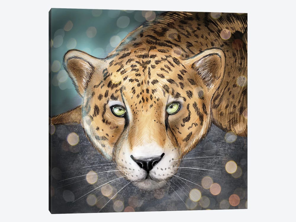 Snow Leopard by Vin Zzep 1-piece Canvas Print