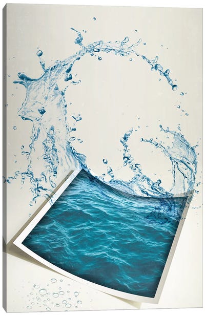 Water Paper Canvas Art Print - Vin Zzep