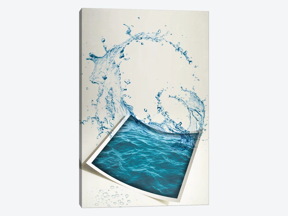 Water Paper by Vin Zzep 1-piece Canvas Artwork