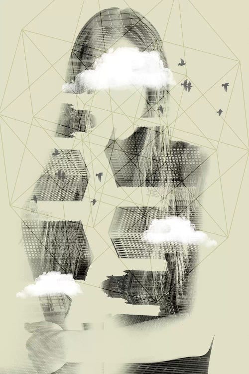 Facet Sky by Vin Zzep wall art