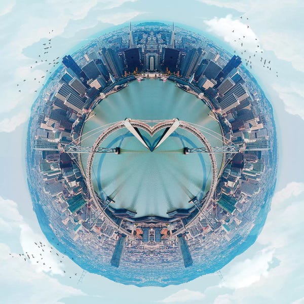 Vin Zzep: Love San Francisco - Baybridge by Vin Zzep