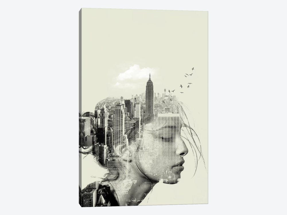 New York Reflection by Vin Zzep 1-piece Art Print