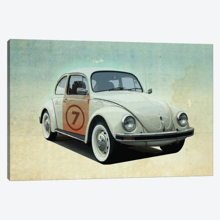 Number 7 VW Sedan Canvas Print #ZEP43} by Vin Zzep Canvas Art