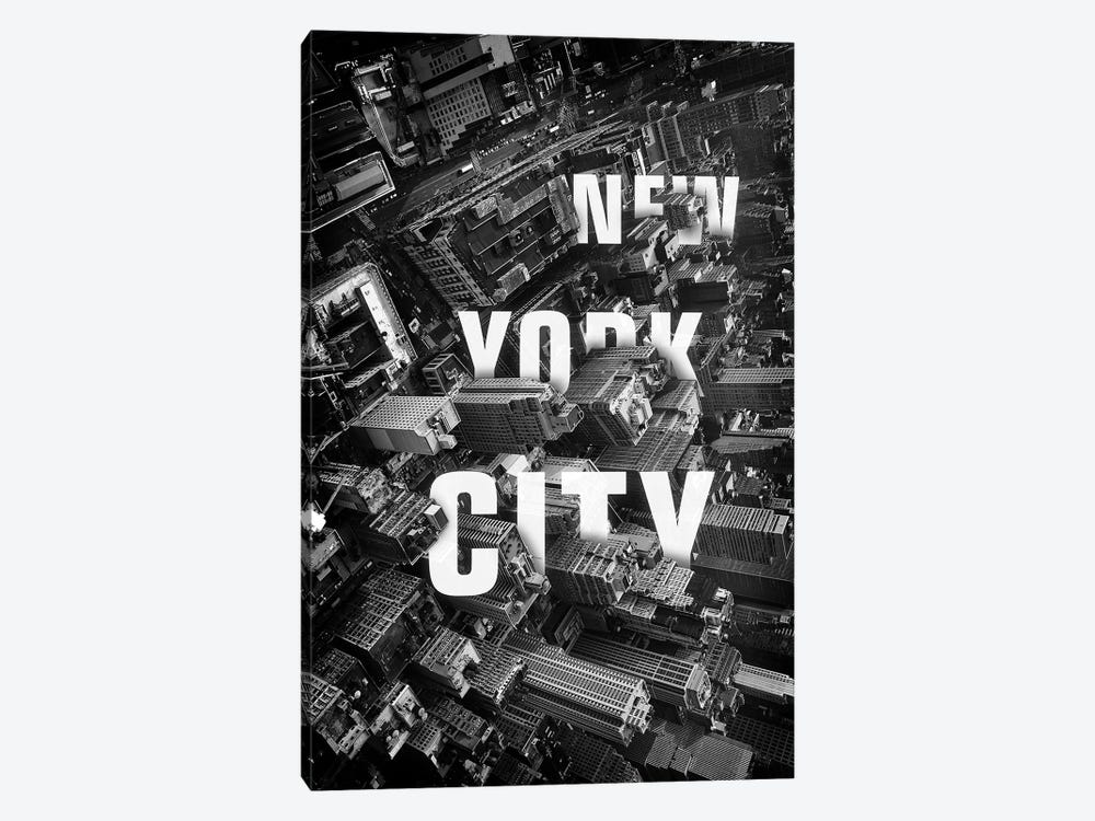 NYC Text by Vin Zzep 1-piece Canvas Art