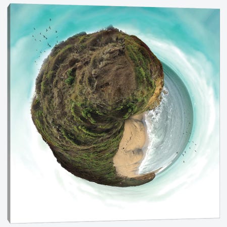 Bells Beach Small World Canvas Print #ZEP4} by Vin Zzep Canvas Print