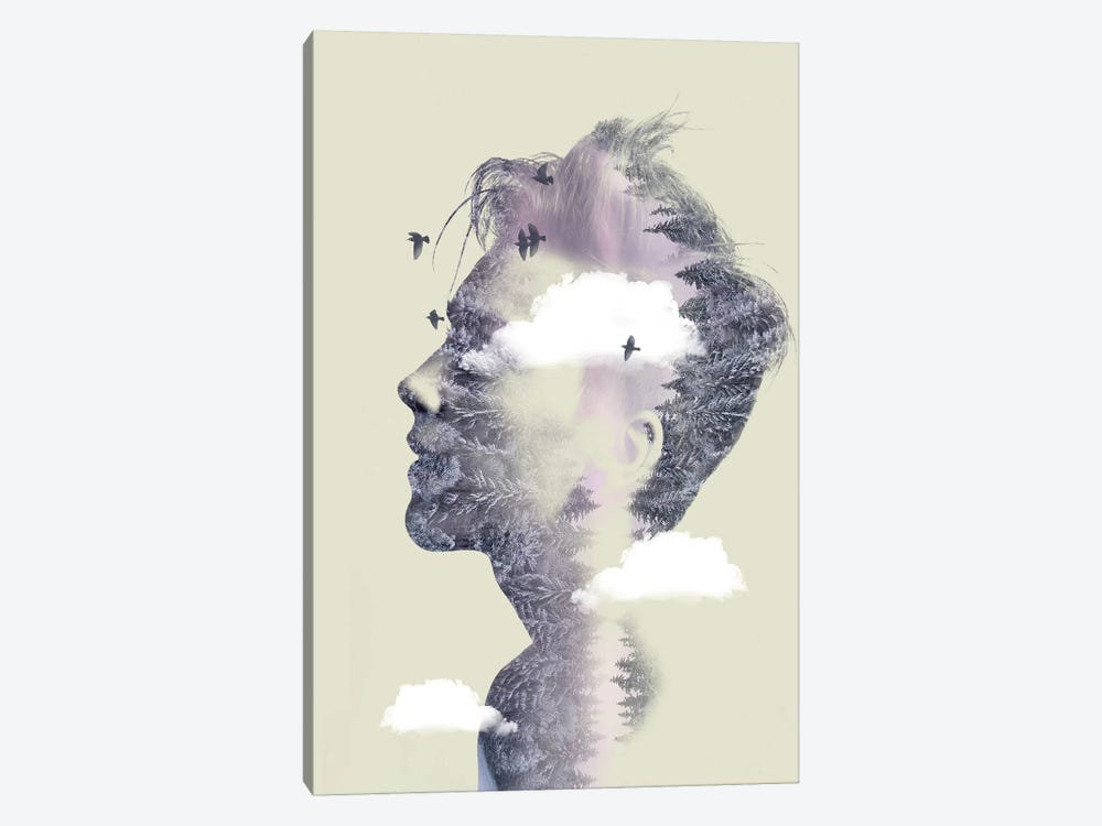 Double Exposure Hair IV by Vin Zzep 1-piece Canvas Art