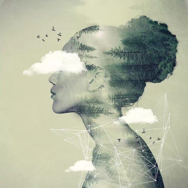 Double Exposure Photography: Geo Dress by Vin Zzep