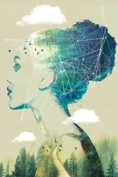 Double Exposure Photography: Geo Forest by Vin Zzep