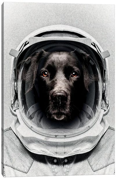 Pluto Astro Dog Canvas Art Print - Vin Zzep