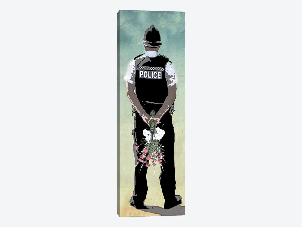 Police Force Love 1-piece Canvas Wall Art