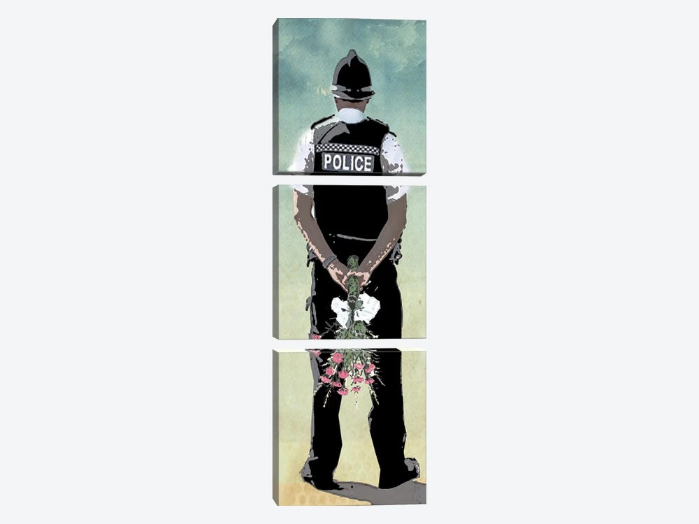 Police Force Love by Vin Zzep 3-piece Canvas Artwork