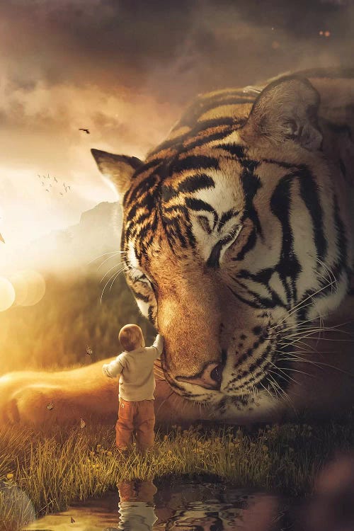 The Giant Tiger Canvas Art Print by Zenja Gammer | iCanvas