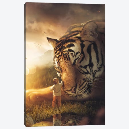 The Giant Tiger Canvas Print #ZGA132} by Zenja Gammer Canvas Art Print