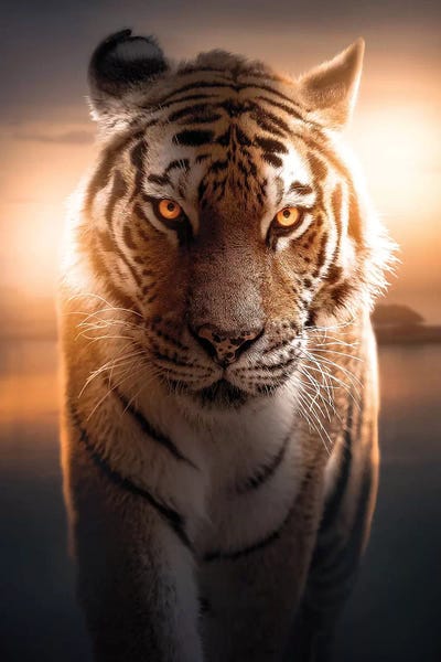 The Glowing Tiger by Zenja Gammer acrylic art print