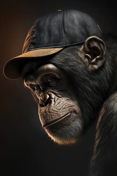 Cool Ape by Zenja Gammer art print