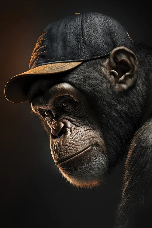 Cool Ape by Zenja Gammer wall art