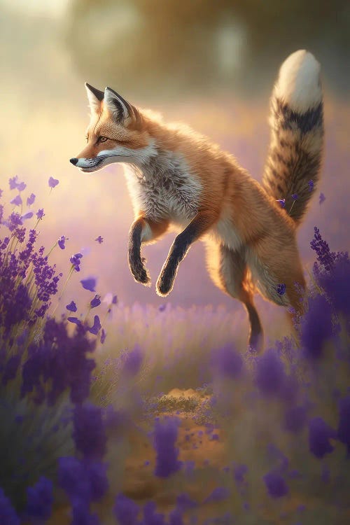 Flower Fields Fox