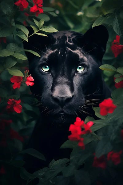 Panthers: Black Panther Flowers by Zenja Gammer