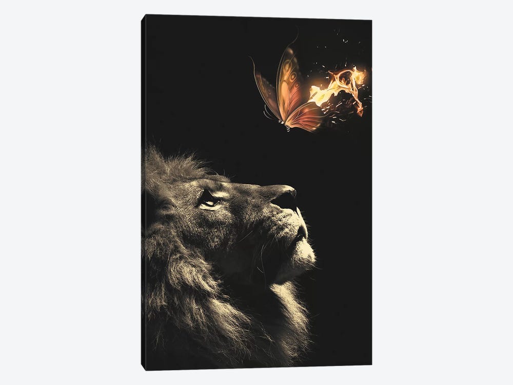 Lion Butterfly by Zenja Gammer 1-piece Canvas Print